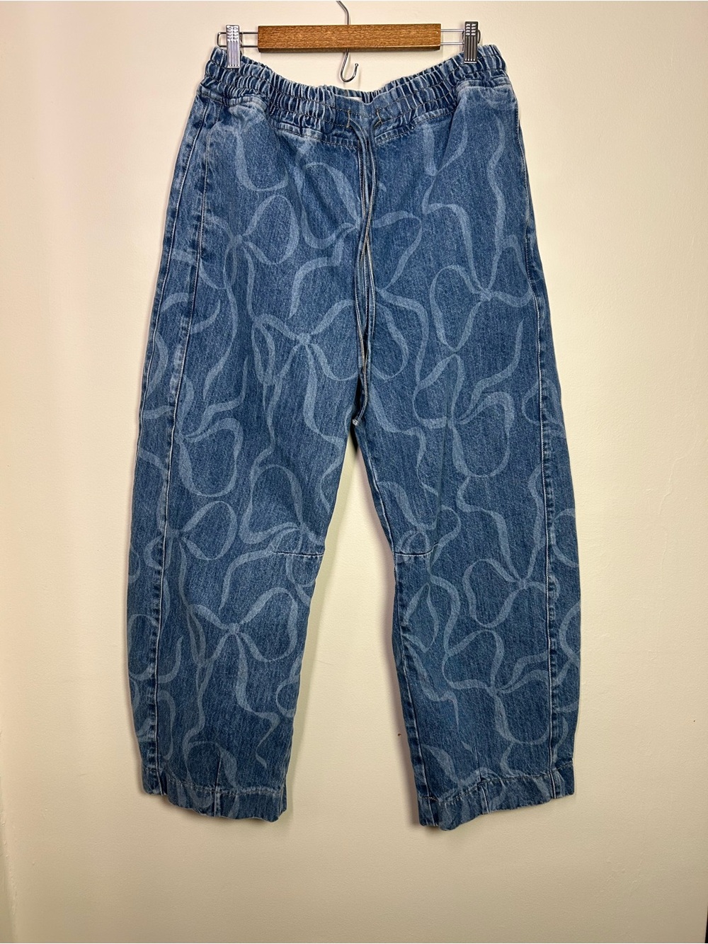 Damson Madder Felix Bow, wide leg barrel jeans size 16 - Picture 6 of 14